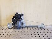 Rear door window regulator with motor