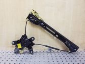 Rear door window regulator with motor