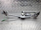Front wiper linkage and motor