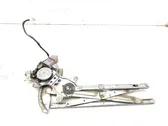 Rear door window regulator with motor