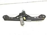 Rear door window regulator with motor