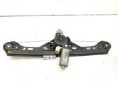 Rear door window regulator with motor