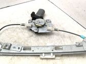 Rear door window regulator with motor