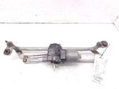 Front wiper linkage and motor