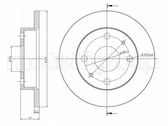 Rear brake disc