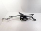 Front wiper linkage and motor
