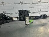 Rear door window regulator with motor