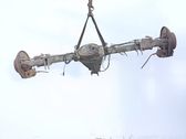 Rear axle beam with reductor