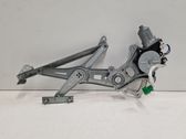 Rear door window regulator with motor