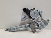 Rear door window regulator with motor