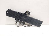 Rear door window regulator with motor