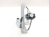 Rear door window regulator with motor