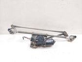 Front wiper linkage and motor