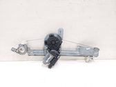 Rear door window regulator with motor