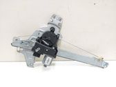 Rear door window regulator with motor