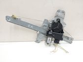 Rear door window regulator with motor