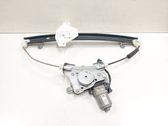 Rear door window regulator with motor