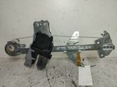 Rear door window regulator with motor