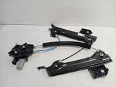 Rear door window regulator with motor