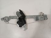 Rear door window regulator with motor
