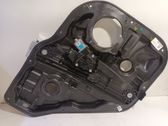 Rear door window regulator with motor