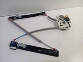 Rear door window regulator with motor