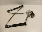 Rear door window regulator with motor
