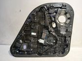 Rear door window regulator with motor