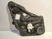 Rear door window regulator with motor