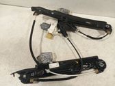 Rear door window regulator with motor