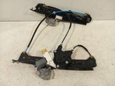 Rear door window regulator with motor
