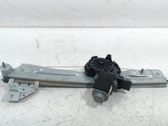 Rear door window regulator with motor