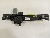 Rear door window regulator with motor