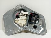 Rear door window regulator with motor