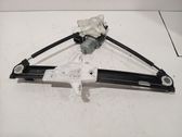 Rear door window regulator with motor