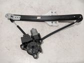 Rear door window regulator with motor