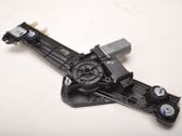 Rear door window regulator with motor
