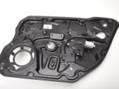 Rear door window regulator with motor