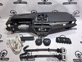 Airbag set with panel