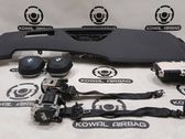 Airbag set with panel
