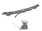 Rear door window regulator with motor