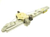 Rear door window regulator with motor
