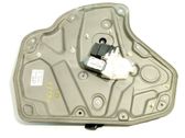 Rear door window regulator with motor