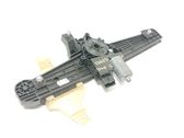 Rear door window regulator with motor