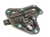 Rear door window regulator with motor