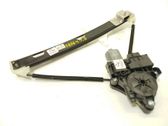Rear door window regulator with motor