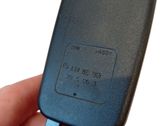 Middle seatbelt buckle (rear)