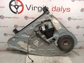 Rear door window regulator with motor