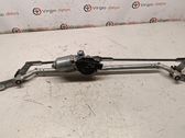 Front wiper linkage and motor