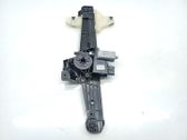 Rear door window regulator with motor